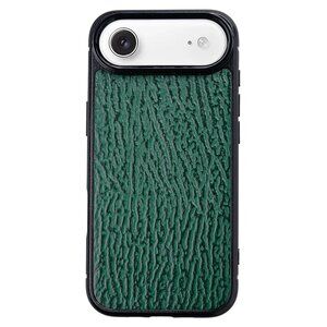 Shark Leather iPhone 17 Air Case – Forest Green Slim Cover